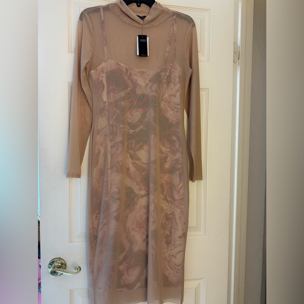 Long sleeve mesh dresss! Brand new with tags! Berry swirl color!